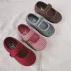 Casual Shoes Spring Autumn Korean Velvet Shallow Mouth Girls' Canvas Kindergarten Princess 1-5years Old