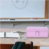 Other Household Sundries 1Pc Box Snack Metal Nesting Tins Der Storage Rack Trash Simple Holder Container Hinge Tray Mini Hinges Rec Dr Otkjt