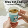 Engångskoppar sugrör kreativt papper 50 stycken för hem söt vatten mjölk te kaffe och cola färg med förtjockande anti-skala