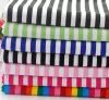 Tissu 10mm rayure bricolage tout coton tricot tissu élastique bricolage couture vêtements t-shirt tissu