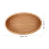 Dinnerware Sets Wedding Boat Shaped Wooden Fruit Plate Child Table Decor Serving Bowl Tray