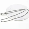 Pendants Real S925 Pure Silver Whip Chain 3MM Retro Thai Necklace For Men And Women Sweater Long Section Boys Girls