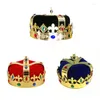 Boinas King Crowns Sombrero de fiesta de cumpleaños para niños para Halloween Disfraz de Navidad Drop