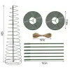 Destekler Spiral Bitki Kafes Tırmanma Yardımı Destek Tutucu Seti Ev Bahçesi için Metal Raf Kapalı Bitkiler Asma Çiçeği yukarı doğru