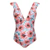 Use Maternidade Tankini Women Strappy Prip Print Swimsh Halter Gretida Lady One Piece Swimwear Awear