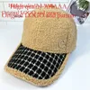 Dames herfst en winter Water Diamond Trendy Veelzijdig Warm Net Rood Teddy Fluweel Mode Casual Jeugd Duck Tongue Hat