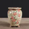 Jardinières Antique peint à la main fleuron en céramique succulente Pot de fleur Nordci moderne pouce bonsaï en pot artisanat créatif décorations
