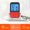 Indicatori Termometro da cucina Carne Pollo Grigliata Sonda di temperatura Cucina Cottura Termometro wireless Base argento