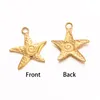 Charmes 3 pièces en acier inoxydable série océan pendentif étoile de mer animal adapté au bracelet original collier bijoux à bricoler soi-même faisant des accessoires