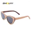 Sunglasses Polarized Women Design Vintage Nature Wooden Men Cat Eyes Sun Glasses Shades For Female