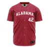 Alabama 35 Luke Holman 34 Jacob McNairy 39 Garrett McMillan 26 Maillot de baseball Grayson Hitt 27 Ben Hess 12 Hunter Furtado 42 Alton Davis 36 Hagan Banks 8 Kade Woods