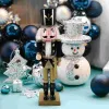 Miniaturas de madeira quebra-nozes estátua adorno natal decoração desktop presente natal