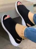 Sandalen Dames Zomer Schoenen 2022 Mesh Vis Platform Gesloten Teen Wedge Lichtgewicht Casual Zapatillas je H240328196E