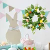 Decorative Flowers Easter Eggs Artificial Spring Vine Accessory For Tree Fireplace Arch With Colorful Branches And Garland Ornament