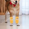 Vêtements de chien 4pcs tricoté jambière bas de bande dessinée protecteurs de jarret fournitures pour chiots chiens taille