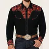 Chemise à revers tribal occidental pour hommes Designer Design Floral Casual Party Nouvelle arrivée Tissu de haute qualité Doux et confortable u64j #
