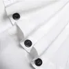 2023 Nya herrar LG Sleeve Shirt Asymmetriska diagal frt Sydkorea fi Street Dr Söt Persality Top White T-shirt 592W#