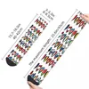 Herrstrumpor Eurovision Song Contest Hearts Male Mens Women Winter Stockings Polyester