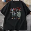 müzik grubu gorillaz punk rock tişört erkekler kadınlar yaz 90'lar o yaka pamuklu kısa kollu tişörtler kıyafetler vintage y2k giyim tee n75p#