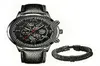 Relógio de pulso de quartzo de couro de aço inoxidável masculino relógio de negócios calendário data luminosa masculino casual pulseira relógio c106
