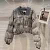 soft Warm Women Cott Coat Shiny Sequins V-Neck Lg Sleeve Short Veet Padded Jackets Female Fall Winter Fi Outerwears A9nz#