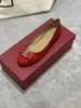 Chaussures décontractées Printemps et Automne Femme Laque Cuir Designer Plat Noir Rouge Tailles 34-40