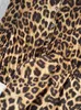 Осенний элегантный женский комплект из 2 предметов с леопардовым принтом, рубашки с рукавами Lg, повседневные свободные брючные наряды, новый винтажный спортивный костюм Fi 11ub #