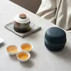 Set di stoviglie e kit di forniture Set di borse Teiera Tè Zen Tazza da viaggio Per uso domestico All'aperto Portatile Fare cinese