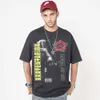 designer T Shirt Mens Polo BC Street Mash Mass Mens XXXXTentacion Print z krótkim rękawem T-shirt Hip Hop American Loose Top