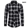 Męskie odzież Bluzka niebieska gradient pasiaste men koszulki Dr Topss Casual Busin kratę druk lg rękawy Camisa Social Masculina E1m0#