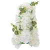 Decorative Flowers Artificial Wedding Decorations Panel Lu Centerpiece Plastic Wall Ornament Rose