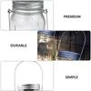 Garrafas de armazenamento 12 Pcs Solar Mason Jar Lamp Hanger Prático Jars Light Handle