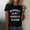 Женские футболки Baseball Is My Womens, хлопковые спортивные топы с длинными рукавами для женщин, свободная посадка для активного отдыха