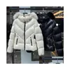 Women Down Parkas 2023 luksusowy esigner kurtka haftowa odznaka zimowy płaszcz celac furt kołnierzy z upuszczeniem odzieży odzieży outcea