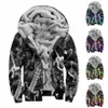 Winter Parkas for Men 2023 New Warm Male Coat Men Persnised Casual Printing LG Sleeve Picksare Tröja Tjock Cott Suit V9ml#