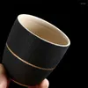 Tassen Untertassen Keramik Retro Handbemalte Teetasse Einfache Büro Master Tasse Kreative Grobe Keramik Wasserbecher Tee-Set Trinkgeschirr Geschenk