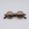Occhiali da sole giapponesi fatti a mano in acetato poligonale di alta qualità per uomo donna miopia ottica occhiali da vista firmati lenti da vista