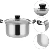 Products Pot Soup Cooking Stainless Steel Stock Pan Lid Pasta Kitchen Milk Cookware Stew Noodles Saucepan Noodle Hot Cooker Steamer