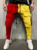 Pantalon de sport décontracté pour hommes, nouvelle tendance, couleur assortie, loisirs, Fitn Yin Yang, Hip Hop, High Street, Cargo, printemps et automne 94h4 #