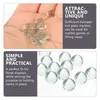 Vases 10 Pcs Clear Glass Marble Vase Decoration Game Beads For Filler Ornaments Crafts Fillable Gems Marbles