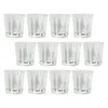 Wine Glasses 12 Pcs Lens Luminous Octagonal Cup Child Glass Tumblers LED Cups Metal Light Party