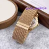 Timeless AP Wristwatch 77244OR.GG.1272OR.01 Millennium Series 18K Rose Gold Frost Gold Opal Stone Manual Manical Women Watch