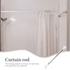 Shower Curtains Hole-free Rod Retractable Curtain Clothes Drying Free-punch Multi-purpose Pole For Home Practical