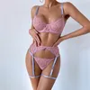 Sexy Lace Bra Briefs Underwear Sets Womens Sexy Lingerie Push Up Tulle Bras Sets Comfortable Underwears