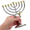 Candle Holders 7/9 Branch Menorah Holder Hanukkah Candlestick Jewish Stand Chanukah Festival Party Decoration