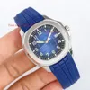 Pake Pake Super Aaaaa zegarek 40 mm tylne zegarek niebieski mechaniczny przezroczysty automatyczny automatyczny 9 mm pp5167 9015 Sports Clone 424