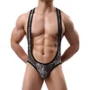 Underpants Sexy Leopard Men's Underwear Cueca Soft Leather Buttock Gay Breathable For Men Ropa Interior Hombre