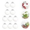 Decorative Figurines Shatterproof Clear Baubles Christmas DIY Circle Tree Hanging Ornament