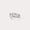 2024 핫 판매 디자이너 Vivianes Diamond Band Ring for Woman Man Fashion 925 Sterling Silver Venus and Saturn Multicolour Rings Jewelry Engagement Gifts
