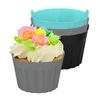 Stampi da forno Stampo per torta salvaspazio Set per muffin in silicone per cupcake Tazze riutilizzabili antiaderenti per la cucina di casa Panetteria facile da pulire